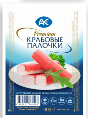 Крабовые палочки Премиум 30% 100 гр Ак Фиш