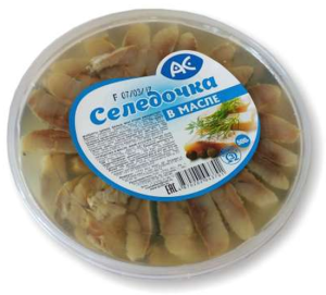 Пресерва "Селедочка в масле" 200 гр Ак Фиш