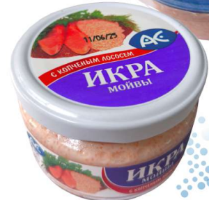 Икра мойвы с копч. лососем в соусе ст/б. 180 гр. АС Ак Фиш