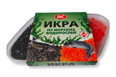 Икра красно-черная из морских водорослей, 160гр АС Ак Фиш