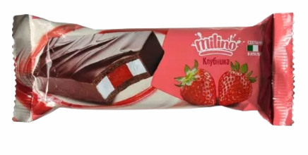 Milino снек клубника 28гр