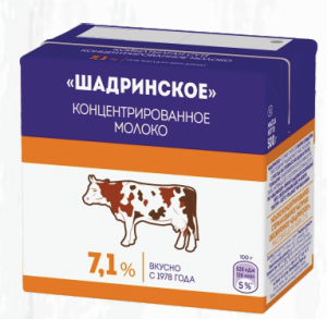 Шадринское молоко 7.1% 500мл
