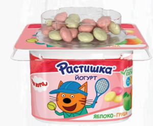 Растишка йогурт яблоко груша 118гр