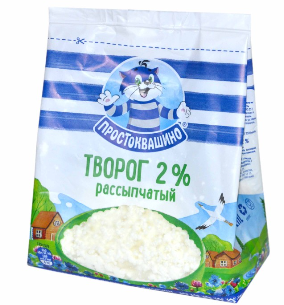 ПРОСТОКВАШИНО творог рассыпчатый 2% 290гр