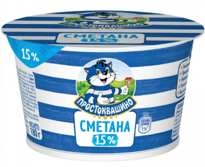 ПРОСТОКВАШИНО сметана 15% 180гр