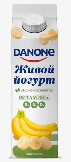 Danone питьевой йогурт 850мл Банан