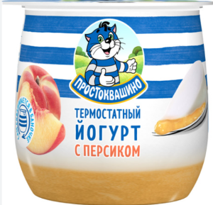 ПРОСТОКВАШИНО йогурт 160гр персик