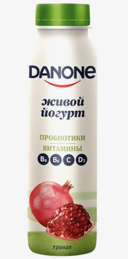 Danone питьевой йогурт 270мл Гранат