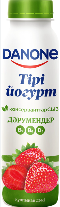 Danone питьевой йогурт 270мл Клубника