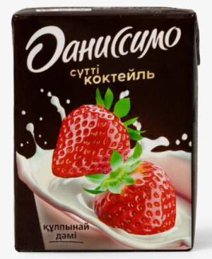 Даниссимо, молочный коктейль 200мл клубничный