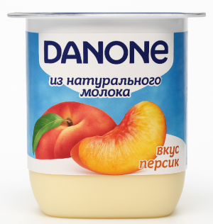 Danone йогурт 100гр персик