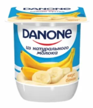 Danone йогурт 100гр банан