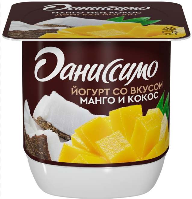 Даниссимо йогурт, 100гр МАНГО-КОКОС
