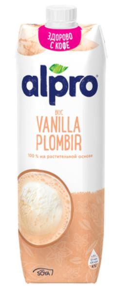 Растительный напиток ALPRO соевый ваниль, 1000мл