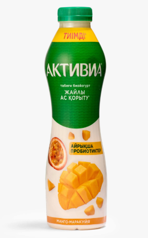 АКТИВИА 260мл, Питьевой йогурт МАНГО-МАРАКУЙЯ
