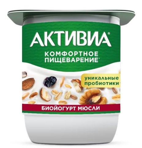 АКТИВИА 110гр, биойогурт МЮСЛИ