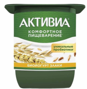 АКТИВИА 110гр, биойогурт ЗЛАКИ