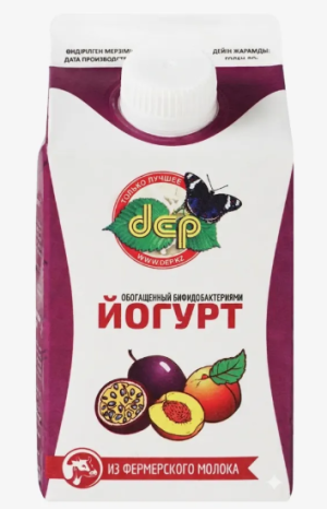 Йогурт «Персик-маракуйя» 2,5% 500мл ДЕП