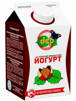 Йогурт «Лесной орех» 2,5% 500мл ДЕП