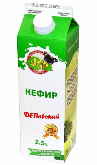 Кефир ДЕП, 2,5% 1000мл
