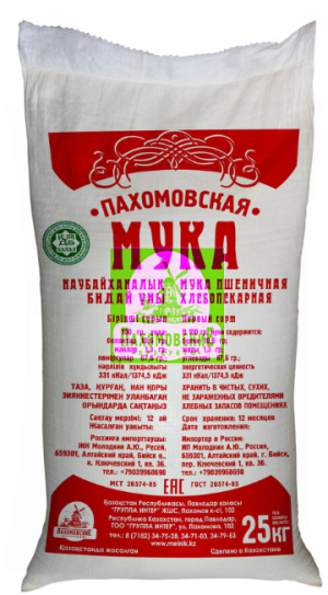 Мука 1 сорт 25 кг пахомов