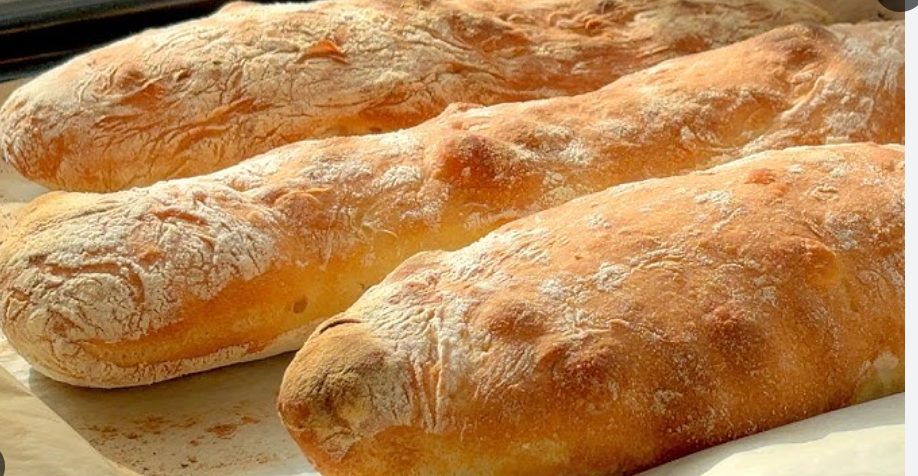 Чиабатта итальянская 300гр Вкус Хлеба в упаковке