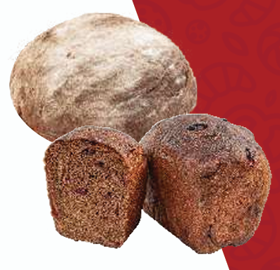 Бездрожжевой с клюквой хлеб 350гр Вкус Хлеба в упаковке