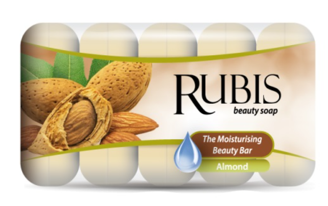 Rubis Увлажняющее миндальное мыло 5шт по 75гр