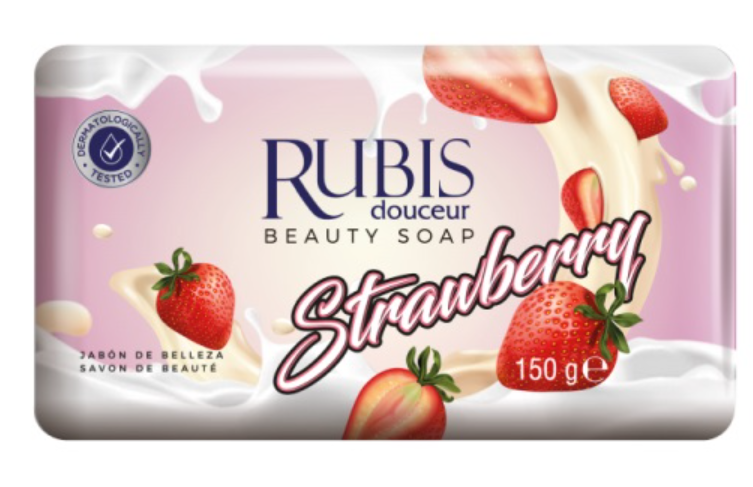 Rubis Мыло Клубника в бумажной упаковке 150гр