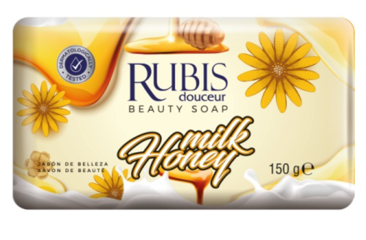 Rubis Мыло молочно-медовое в бумажной упаковке 150гр