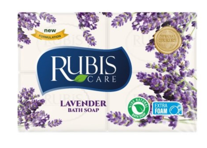 Rubis Care Лаванда Мыло для ванны 4шт по 200гр