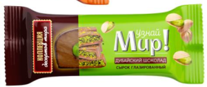 МолМир Сырок 23% твор. глаз. "Дубайский шоколад" 40г Узнай мир