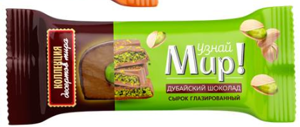 МолМир Сырок 23% твор. глаз. "Дубайский шоколад" 40г Узнай мир