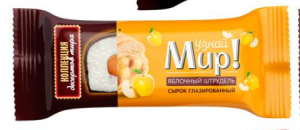МолМир Сырок 23% твор. глаз. "Яблочный Штрудель" 40г Узнай мир