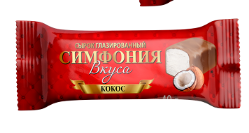 МолМир Сырок 23% твор. глаз. "Кокос" 40г Симфония вкуса