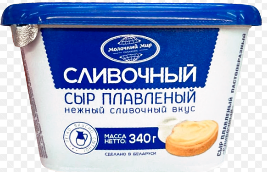 Молочный Мир Сыр плавленный пастообразный "Сливочный" 45% 340гр