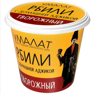 Унагранде Сыр творожный Рбили с аджикой "Умалат" 60% 130гр