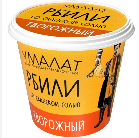 Унагранде Сыр творожный Рбили со сванской солью "Умалат" 60% 130гр