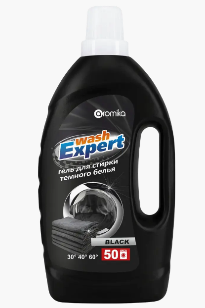 "WashExpert" гель для стирки  универсальный  2000мл  BLACK