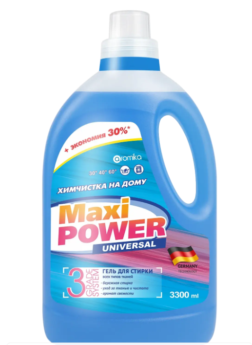 "Maxi Power"  гель  для стирки универсальный  3300мл  UNIVERSAL