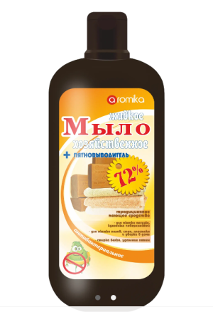 "ХОЗЯЙСТВЕННОЕ" жид.мыло 72% антибактериальное 1.1л Aromika