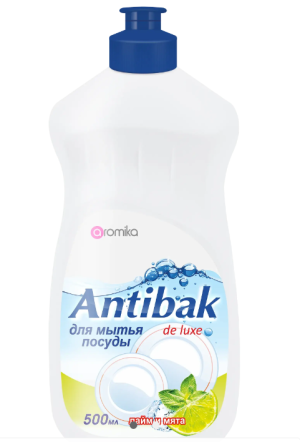 "ANTIBAK de LUXE"  500мл д/посуды  Лайм и Мята