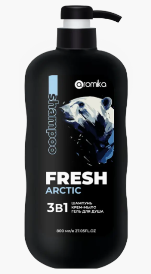 "FRESH Arctic " шампунь для мужчин 3в1  800мл