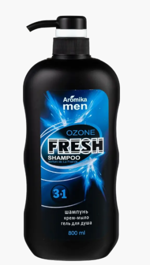 "FRESH OZONE" шампунь для мужчин 3в1 800мл