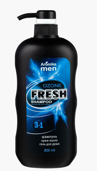 "FRESH OZONE" шампунь для мужчин 3в1 800мл