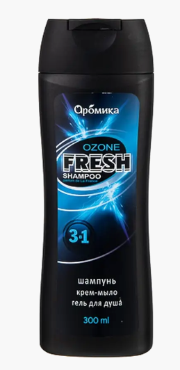 " FRESH OZONE"  шампунь для мужчин 3в1  300мл
