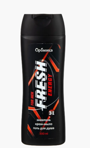 " FRESH Energy" шампунь для мужчин 3в1 300мл