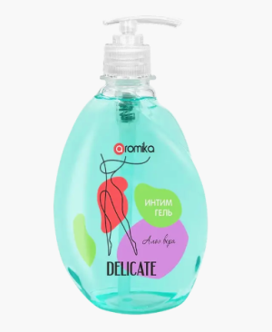 "Delicate"  интим-гель 400мл.  АЛОЭ ВЕРА дозатор  N
