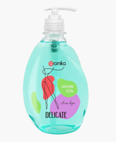 "Delicate"  интим-гель 400мл.  АЛОЭ ВЕРА дозатор  N