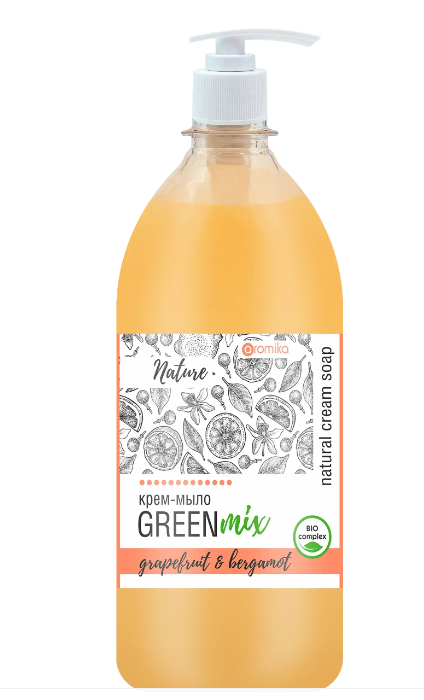 "Green mix" крем-мыло 530мл Грейпфрут и бергамот